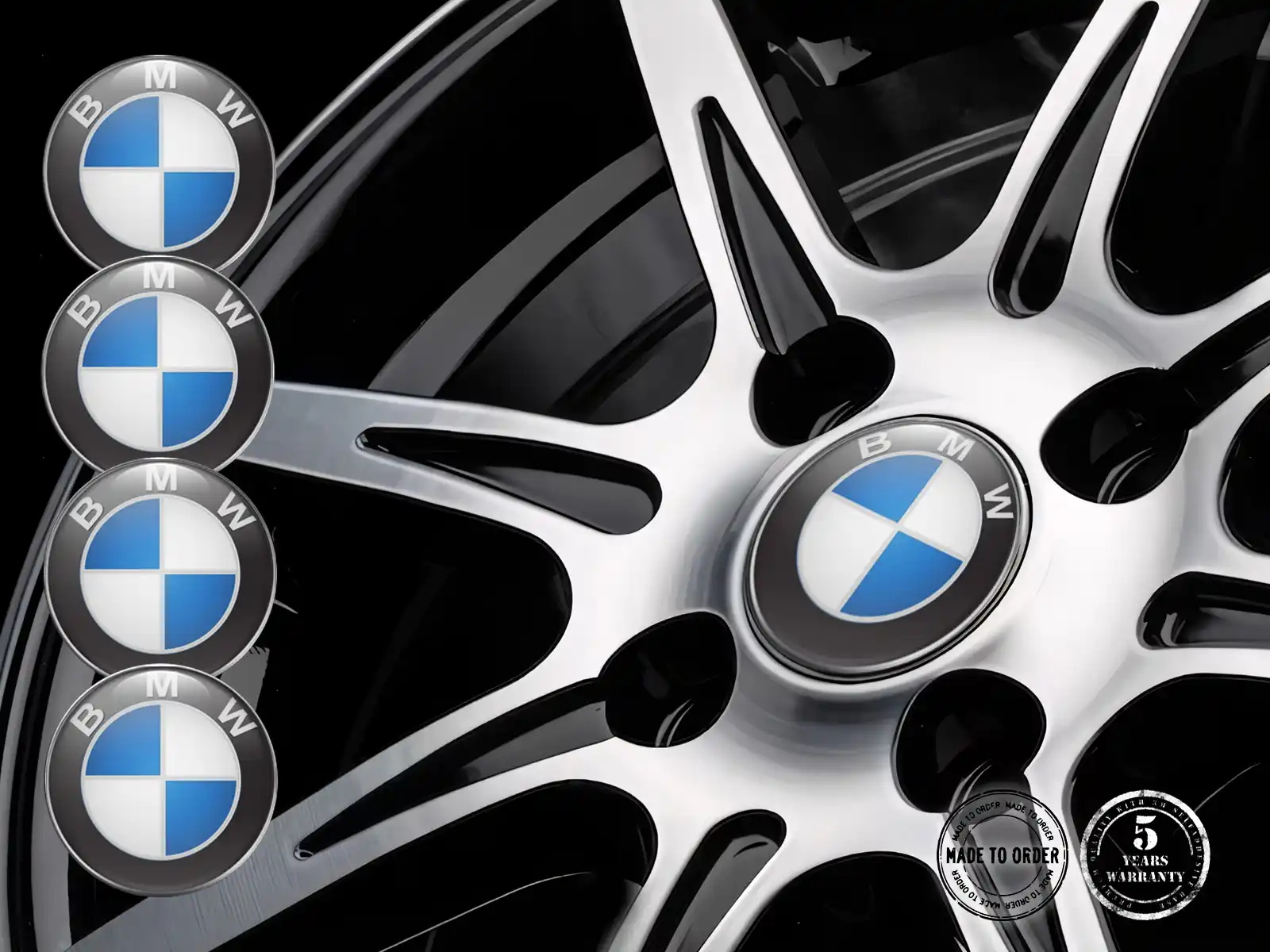 BMW Badge Roue Marque Gravité Thrust Étiquette